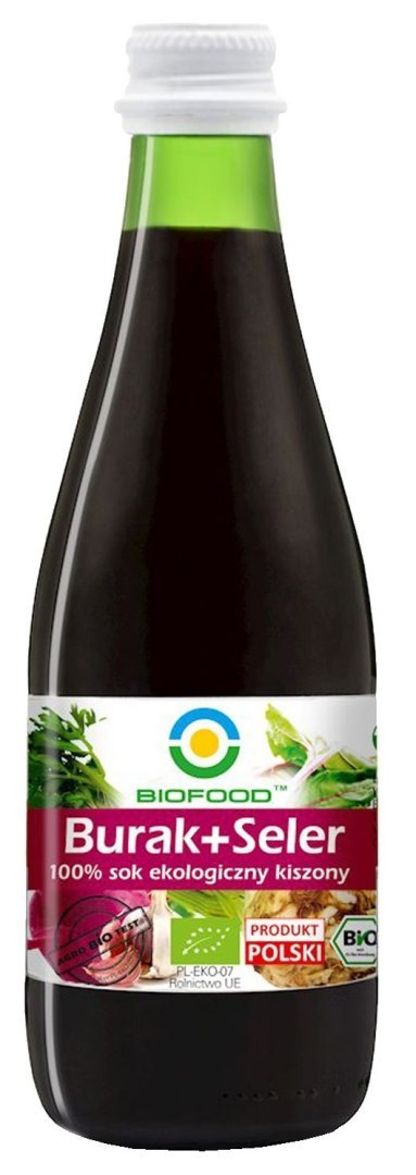 SOK Z BURAKÓW I SELERÓW KISZONYCH NFC BEZGLUTENOWY BIO 300 ml - BIO FOOD