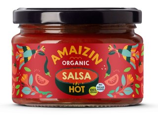 SOS SALSA PIKANTNY BEZGLUTENOWY BIO 260 g - AMAIZIN