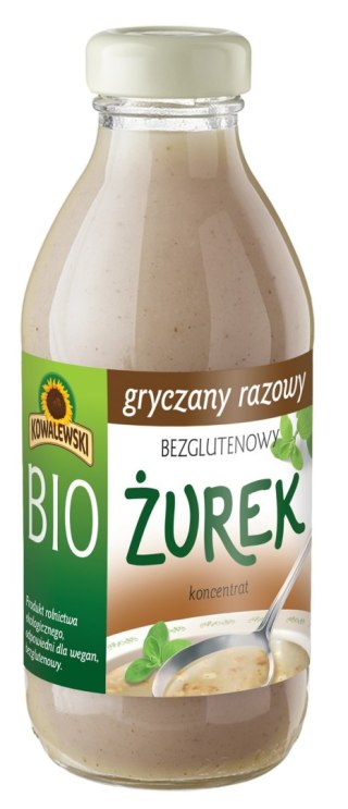 ŻUREK GRYCZANY RAZOWY BEZGLUTENOWY KONCENTRAT BIO 320 ml - KOWALEWSKI