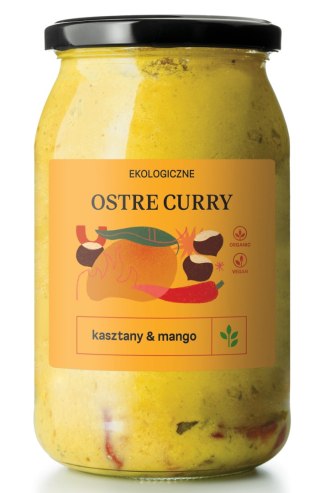 CURRY OSTRE Z MANGO I KASZTANAMI BIO 900 ml - DELIKATNA