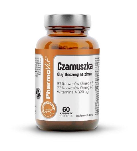CZARNUSZKA (1000 mg) BEZGLUTENOWA 60 KAPSUŁEK - PHARMOVIT (CLEAN LABEL) CZARNUSZKA (1000 mg) BEZGLUTENOWA 60 KAPSUŁEK - PHARMOVIT (CLEAN LABEL)