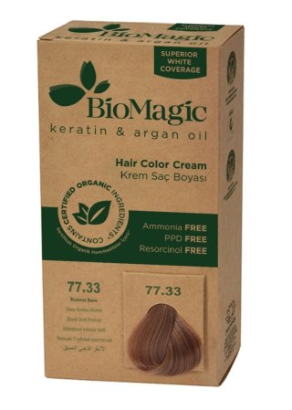 FARBA DO WŁOSÓW GŁĘBOKI ZŁOTY BLOND (77.33) 250 g - BIOMAGIC