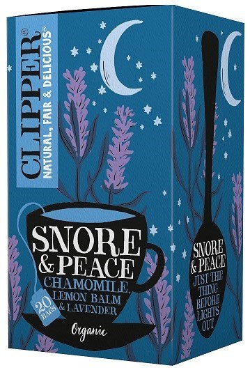HERBATKA Z MELISĄ I LAWENDĄ (SNORE & PEACE) BIO (20 x 1,5 g) 30 g - CLIPPER HERBATKA Z MELISĄ I LAWENDĄ (SNORE & PEACE) BIO (20 x 1,5 g) 30 g - CLIPPER