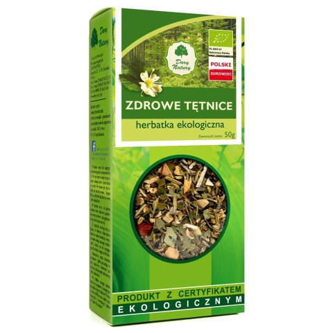 HERBATKA ZDROWE TĘTNICE BIO 50 g - DARY NATURY HERBATKA ZDROWE TĘTNICE BIO 50 g - DARY NATURY