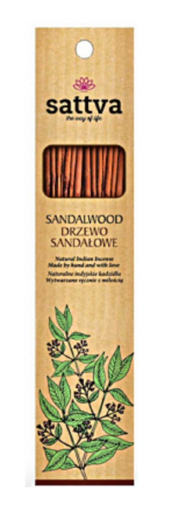KADZIDŁO INDYJSKIE DRZEWO SANDAŁOWE (15 szt.) 30 g - SATTVA (WELLNESS) KADZIDŁO INDYJSKIE DRZEWO SANDAŁOWE (15 szt.) 30 g - SATTVA (WELLNESS)