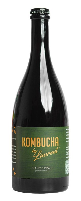 KOMBUCHA FERMENTOWANA NA BUKU O SMAKU KWIATÓW CZARNEGO BZU (BLANC FLORAL) BIO 750 ml - KOMBUCHA BY LAURENT (PREMIUM)