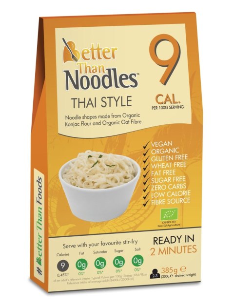 MAKARON (KONJAC) THAI STYLE BEZGLUTENOWY BIO 385 g (300 g) - BETTER THAN FOODS MAKARON (KONJAC) THAI STYLE BEZGLUTENOWY BIO 385 g (300 g) - BETTER THAN FOODS