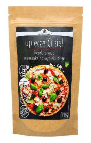 MIESZANKA DO WYPIEKU PIZZY BEZ DODATKU CUKRÓW BEZGLUTENOWA 250 g - PIĘĆ PRZEMIAN