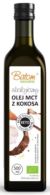 OLEJ KOKOSOWY MCT KETO BIO 500 ml - BATOM