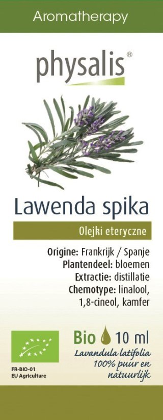 OLEJEK ETERYCZNY LAWENDA SZEROKOLISTNA BIO 10 ml - PHYSALIS