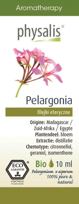 OLEJEK ETERYCZNY PELARGONIA ECO 10 ml - PHYSALIS