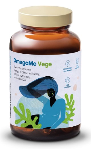 OMEGA-3 Z ALG MORSKICH (OMEGA ME VEGE) 60 KAPSUŁEK - HEALTH LABS CARE