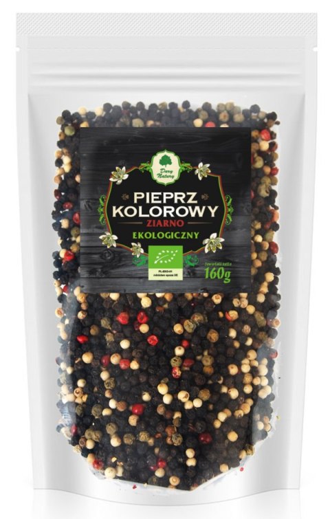 PIEPRZ KOLOROWY ZIARNO (UZUPEŁNIENIE) BIO 160 g - DARY NATURY