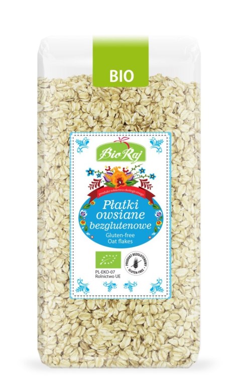 PŁATKI OWSIANE BEZGLUTENOWE BIO (POLSKA) 350 g - BIO RAJ