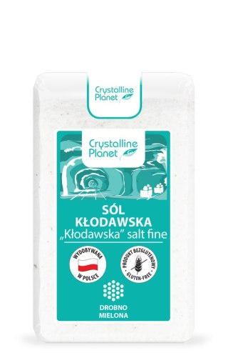 SÓL KŁODAWSKA DROBNO MIELONA BEZGLUTENOWA 600 g - CRYSTALLINE PLANET