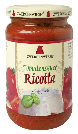 SOS POMIDOROWY Z RICOTTĄ BEZGLUTENOWY BIO 340 ml - ZWERGENWIESE