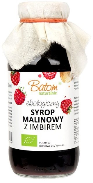 SYROP MALINOWY Z IMBIREM BIO 330 ml - BATOM