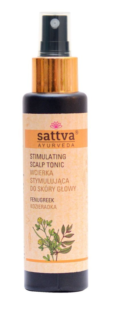 WCIERKA DO SKÓRY GŁOWY STYMULUJĄCA WZROST KOZIERADKA 100 ml - SATTVA (AYURVEDA)