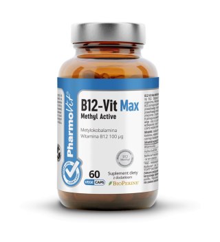 WITAMINA B12 (100 µg) BEZGLUTENOWA 60 KAPSUŁEK - PHARMOVIT (CLEAN LABEL)