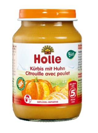 DYNIA Z KURCZAKIEM BEZ DODATKU CUKRÓW BEZGLUTENOWE OD 5 MIESIĄCA BIO 190 g (SŁOIK) - HOLLE