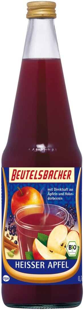 GRZANIEC BEZALKOHOLOWY JABŁKO - CZARNY BEZ BIO 700 ml - BEUTELSBACHER (PRODUKT SEZONOWY)