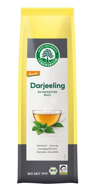 HERBATA CZARNA DARJEELING LIŚCIASTA DEMETER BIO 75 g - LEBENSBAUM