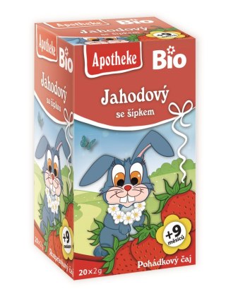 HERBATKA DLA DZIECI - DZIKA RÓŻA, TRUSKAWKA PO 9 MIESIĄCU BIO (20 x 2 g) 40 g - APOTHEKE