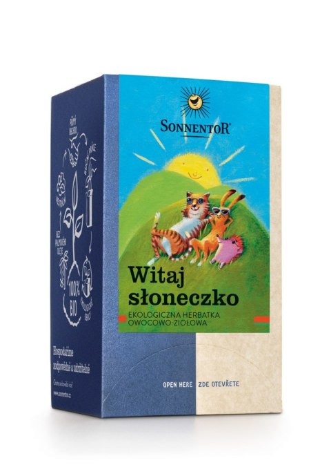 HERBATKA ZIOŁOWO - OWOCOWA WITAJ SŁONECZKO (HELLO SUNSHINE) BIO (18 x 2,5 g) 45 g - SONNENTOR