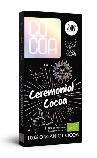 KAKAO CEREMONIALNE TABLICZKA BIO 50 g - COCOA