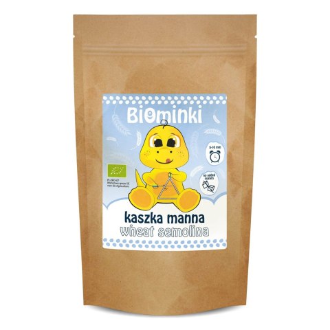 KASZKA MANNA BEZ DODATKU CUKRÓW BIO 200 g - BIOMINKI