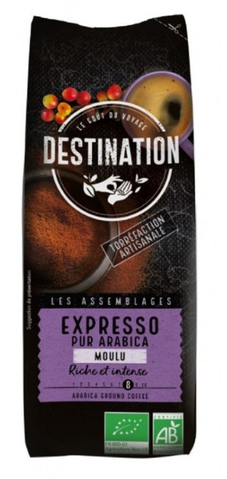 KAWA MIELONA ARABICA 100 % EXPRESSO BIO 250 g - DESTINATION