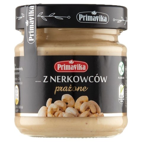 KREM Z PRAŻONYCH ORZECHÓW NERKOWCA BEZGLUTENOWY 185 g - PRIMAVIKA