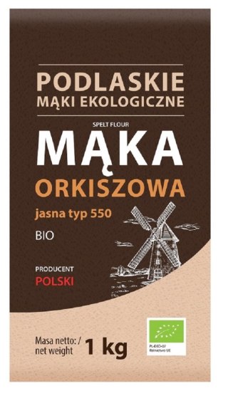 MĄKA ORKISZOWA JASNA TYP 550 BIO 1 kg - BIO LIFE (MĄKI PODLASKIE)