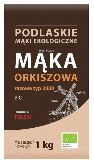 MĄKA ORKISZOWA RAZOWA TYP 2000 BIO 1 kg - BIO LIFE (MĄKI PODLASKIE)