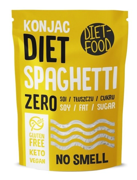 MAKARON (KONJAC) SPAGHETTI BEZGLUTENOWY 270 g (200 g) - DIET-FOOD