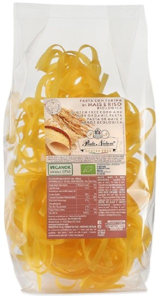 MAKARON (KUKURYDZIANO - RYŻOWY) TAGLIATELLE BEZGLUTENOWY BIO 250 g - PASTA NATURA