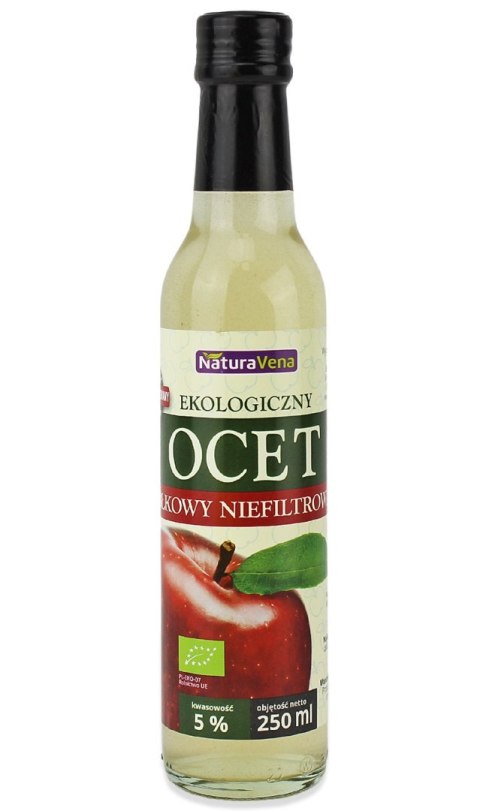 OCET JABŁKOWY 5 % NIEFILTROWANY BIO 250 ml - NATURAVENA