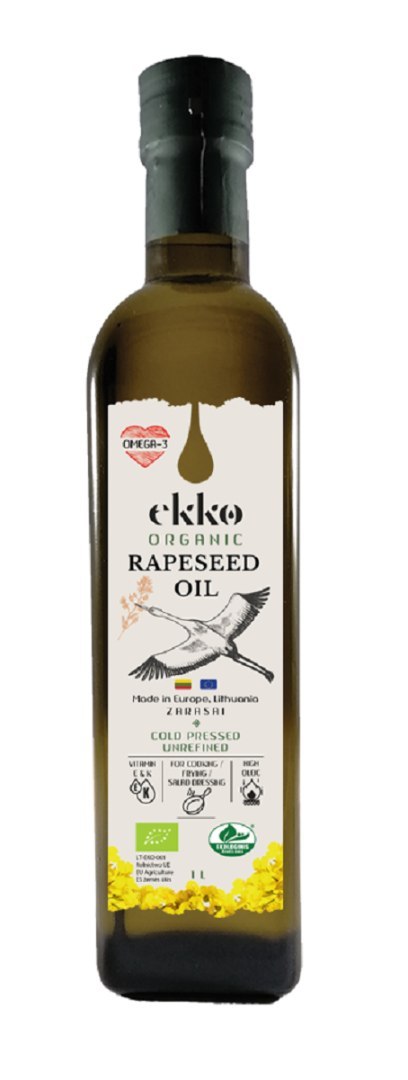 OLEJ RZEPAKOWY VIRGIN OMEGA-3 BIO 1 L - EKKO