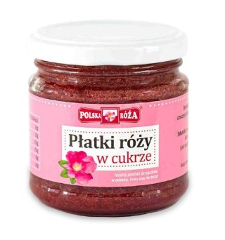 PŁATKI RÓŻY W CUKRZE 220 g - POLSKA RÓŻA