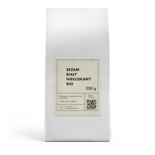 SEZAM BIAŁY NIEŁUSKANY BIO 500 g - THE PLANET