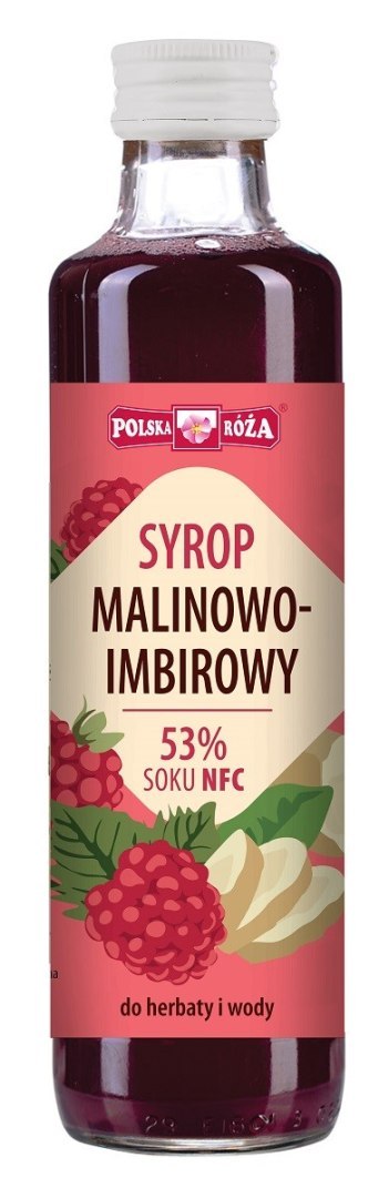 SYROP MALINOWY Z IMBIREM 250 ml - POLSKA RÓŻA