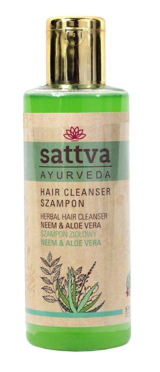 SZAMPON DO WŁOSÓW ZIOŁOWY NEEM I ALOES 210 ml - SATTVA (AYURVEDA)