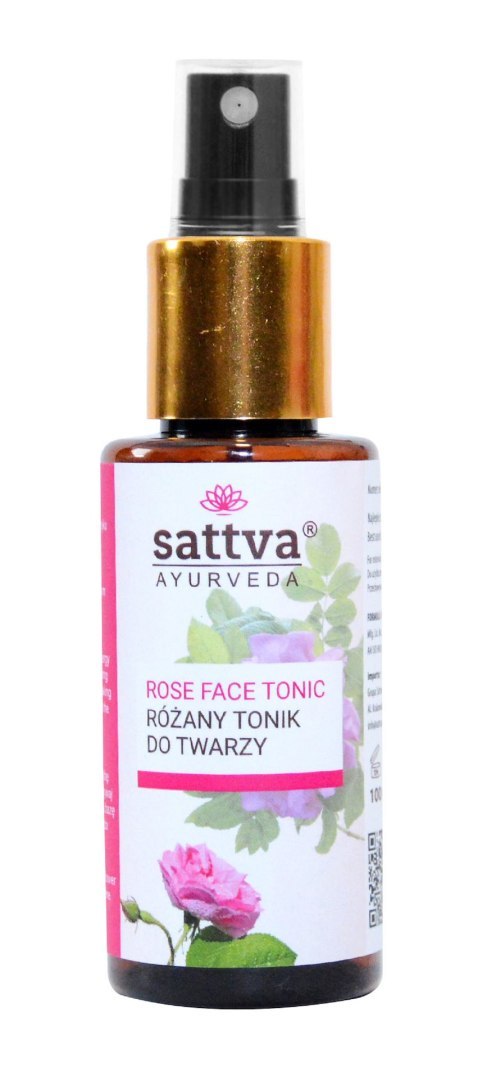 TONIK DO TWARZY RÓŻANY 100 ml - SATTVA (AYURVEDA)