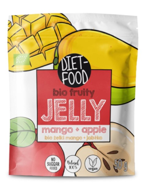 ŻELKI MANGO - JABŁKO BIO 50 g - DIET-FOOD