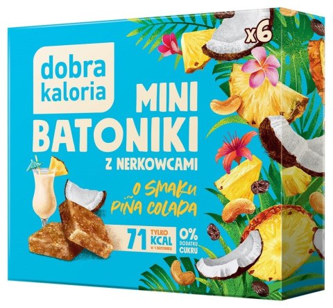 BATONIKI MINI Z NERKOWCÓW O SMAKU PINA COLADA BEZ DODATKU CUKRÓW (6 x 17 g) 102 g - DOBRA KALORIA