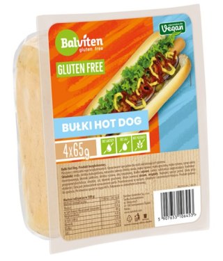 BUŁKI DO HOT DOGÓW BEZGLUTENOWE (4 szt.) 260 g - BALVITEN