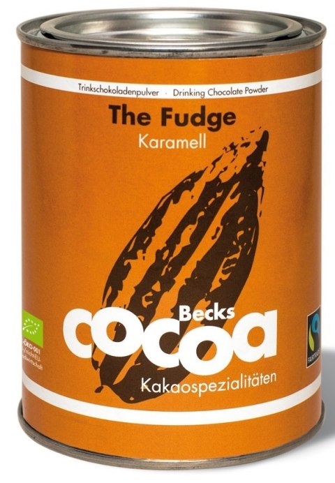 CZEKOLADA DO PICIA MLECZNY KARMEL FAIR TRADE BEZGLUTENOWA BIO 275 g - BECKS COCOA