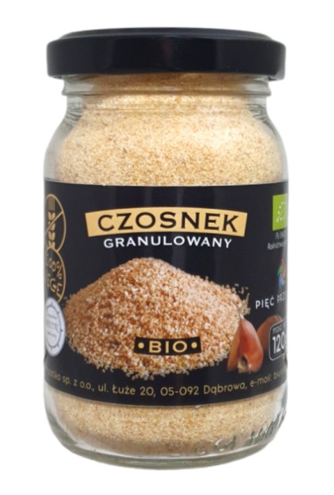 CZOSNEK GRANULOWANY BEZGLUTENOWY BIO 120 g - PIĘĆ PRZEMIAN