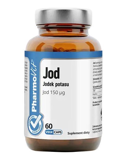 JODEK POTASU (150 µg) BEZGLUTENOWY 60 KAPSUŁEK - PHARMOVIT (CLEAN LABEL)