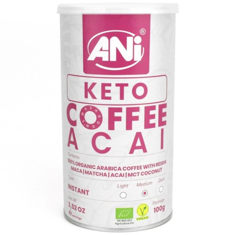 KAWA ROZPUSZCZALNA "REISHI KETO ACAI" BIO 100 g - ANI